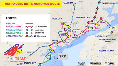 フィルトラムが計画したBRT路線図=フィルトラム提供