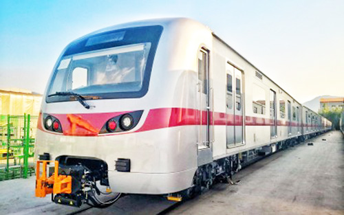 MRT7号線に投入される予定の韓国・現代ロテム社製新車両=比運輸省提供